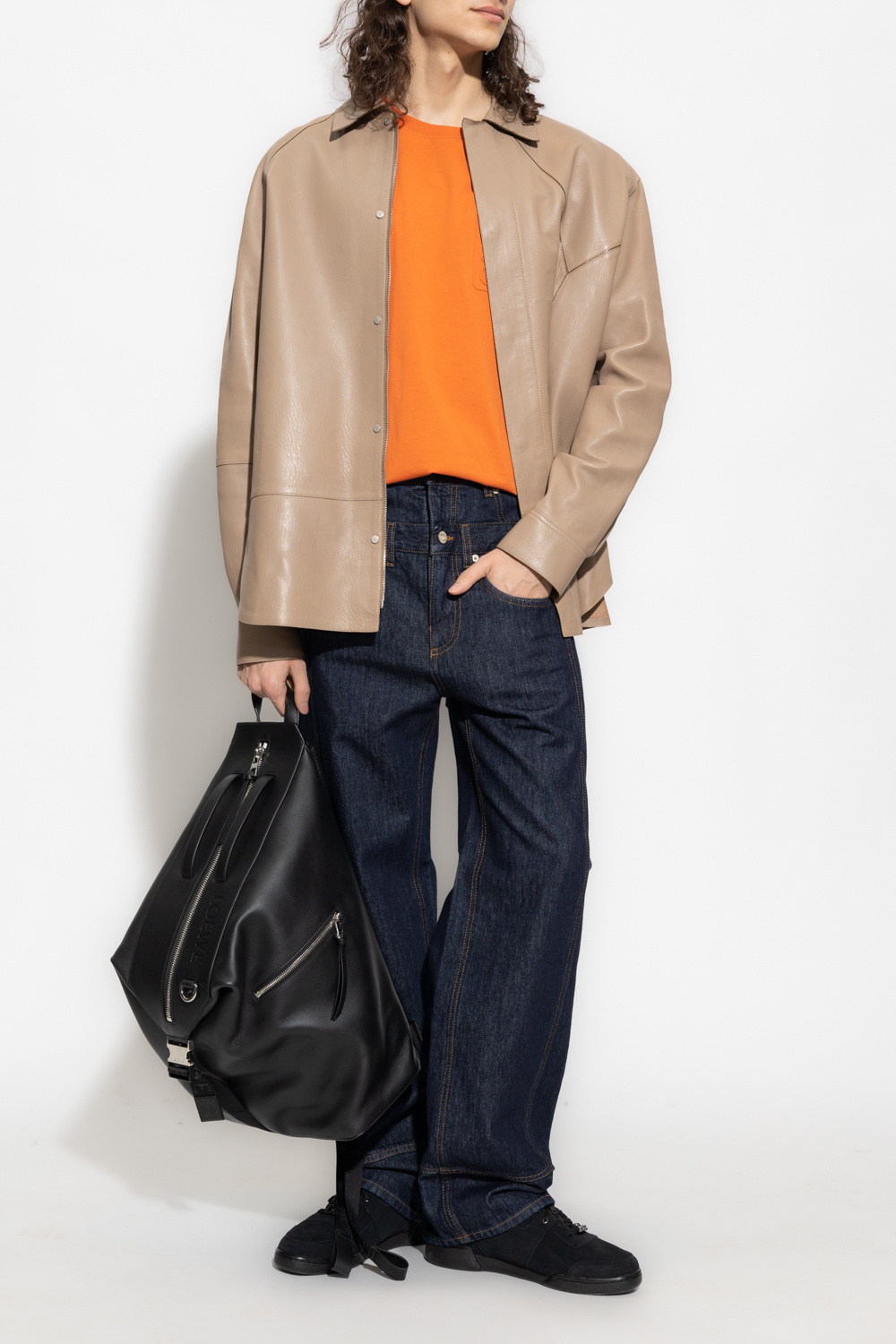 SchaferandweinerShops KR - waistband jeans Loewe - Navy blue